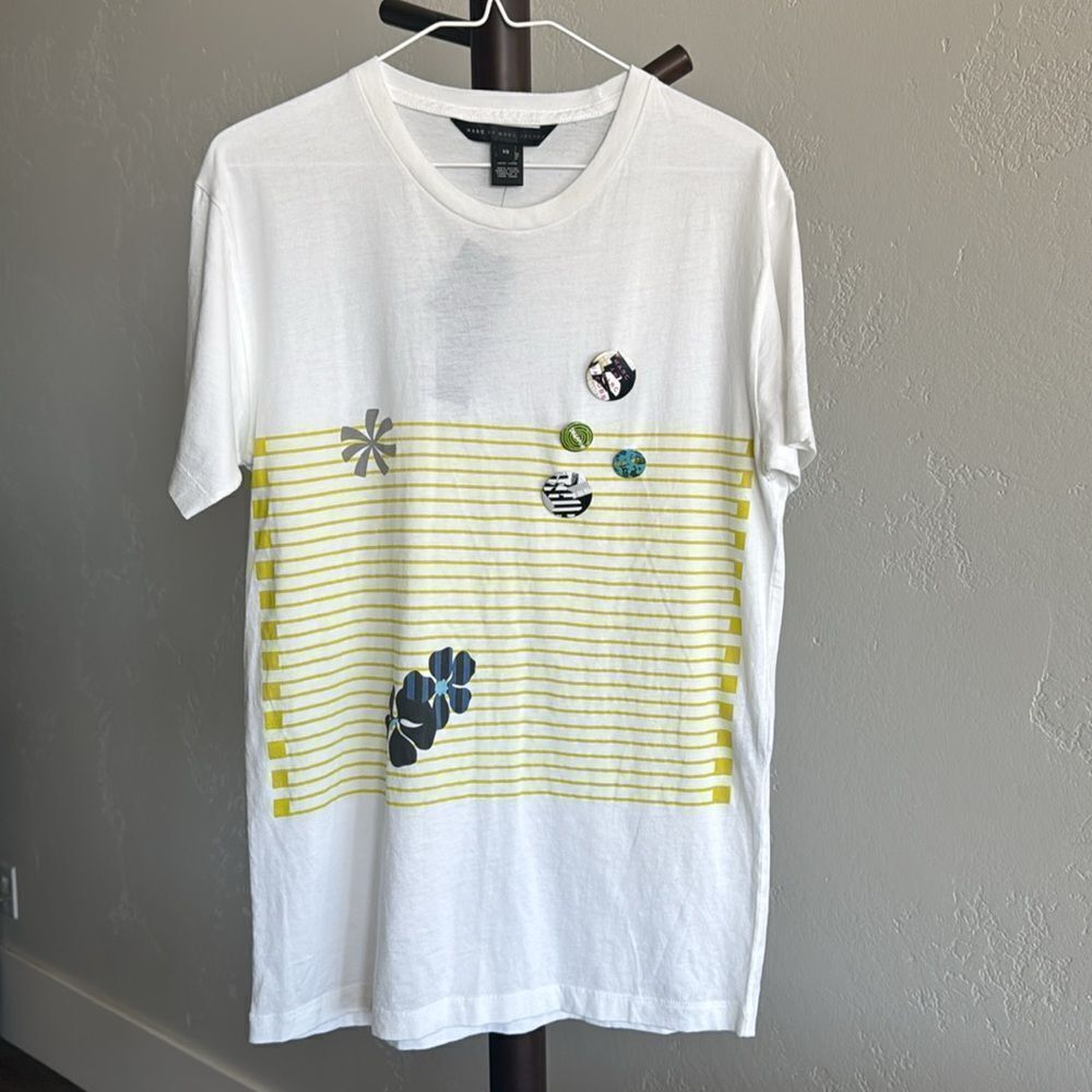 NEW!! NWT Marc Jacobs Shirt Wicken White Multi XS